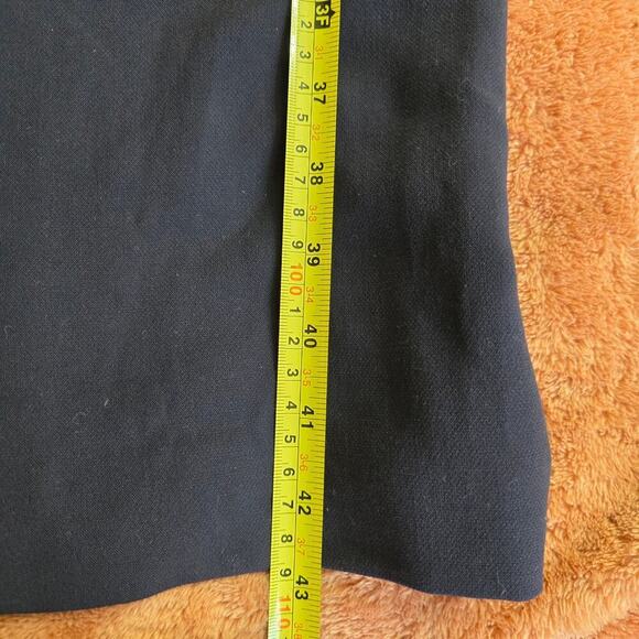 NWT Massimo Dutti Women's Navy Midi Dress Size 6 Puff Sleeve Old Money Workwear - Picture 12 of 12